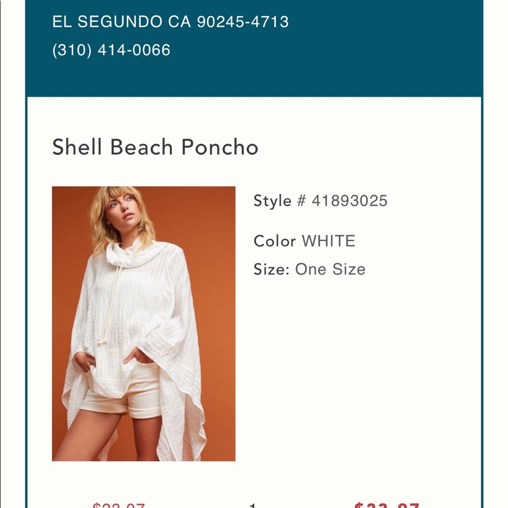 White poncho